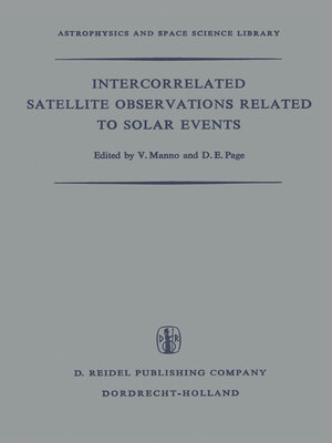cover image of Intercorrelated Satellite Observations Related to Solar Events